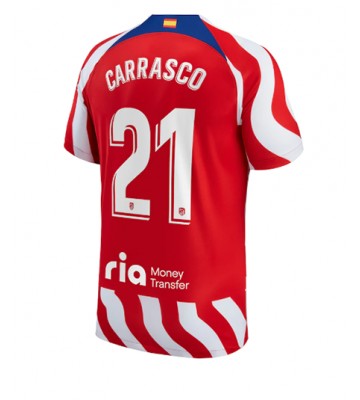Atletico Madrid Yannick Carrasco #21 Hjemmedrakt 2022-23 Kortermet